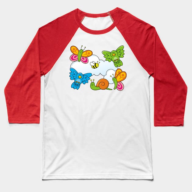 Baby Animals Baseball T-Shirt by sifis